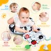 Tummy Time Pillow, High Contrast Tummy Time Mat with Black & White Flash Cards, Double-Sided Tummy Time Cushion with Mirror & Teether Sensory Toys, Baby Toys for Infant Newborn 0-12 Months Babies view 3