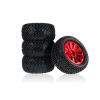 for MJX for Hyper Go for Wltoys for SCY Haiboxin 16207 H16PL 1/8 1/16 1/14 1/12 Metal Wheel Hub Wheels RC Car Upgrade Parts Accessories RC Car Parts(Red) view 4
