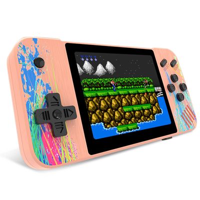 3.5" HD Screen Handheld Game -Preloaded 800 Retro Video Games, 2025 New Portable Gaming Player for Birthday Home Travel Xmas Gift (Pink)