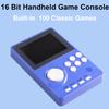 16 Bit Handheld Video Game Console for Kids Adults2.8-inch Super Wide Lcb Preloaded 100 HD Handheld Game Console Seniors Electronic Game Player Birthday Present Xmas (Dark Blue) view 2