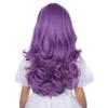 Edivd Child Taro Purple Wig Kids Long Lavender Purple Wig with Bangs Girl Long Wavy Curly Wigs Heat Resistant Synthetic Wigs with Cap view 4