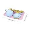 TOYANDONA 1set Mini Tea Ware Toy Simulation Kitchen Kit for Boys and Girls Fun Role Play Tea Accessories for Cognitive Development and Imagination and Design view 2