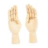 DOITOOL Unique Design Wooden Hand Dolls 2pcs Hand Model Figures for Art Study Movable Joint Puppet view 1