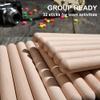 32 Pack Rhythm Sticks, 8 Inch Wood Music Lummi Stikcs for Kids view 4