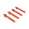 for Axial for SCX10 1/10 4PCS Metal RC Car Shell Column Mount Body Post Holder with R Clips RC Crawler Car Upgrade Parts RC Car Repair Kit(Red) view 1