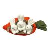 3 Bunnies In Carrot Purse - Bunny-Themed Purse, Carrot Bag With Zipper | Easter Rabbit Handbag, Plush With Bunnies, Cute Kids Handbag, Rabbit Pouch For Easter And Spring Events view 1
