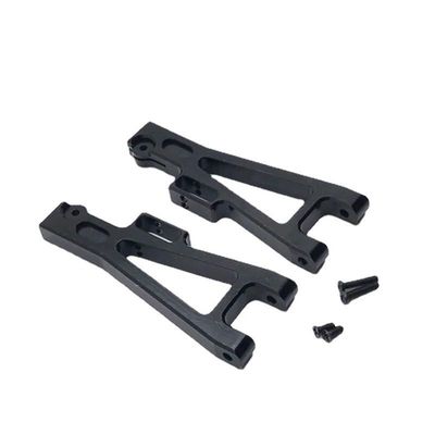 2Pcs Metal Lower Suspension Arm Swing Arm for JLB Racing Cheetah 11101 21101 J3 Speed 1/10 RC Car Upgrade Parts(Black)