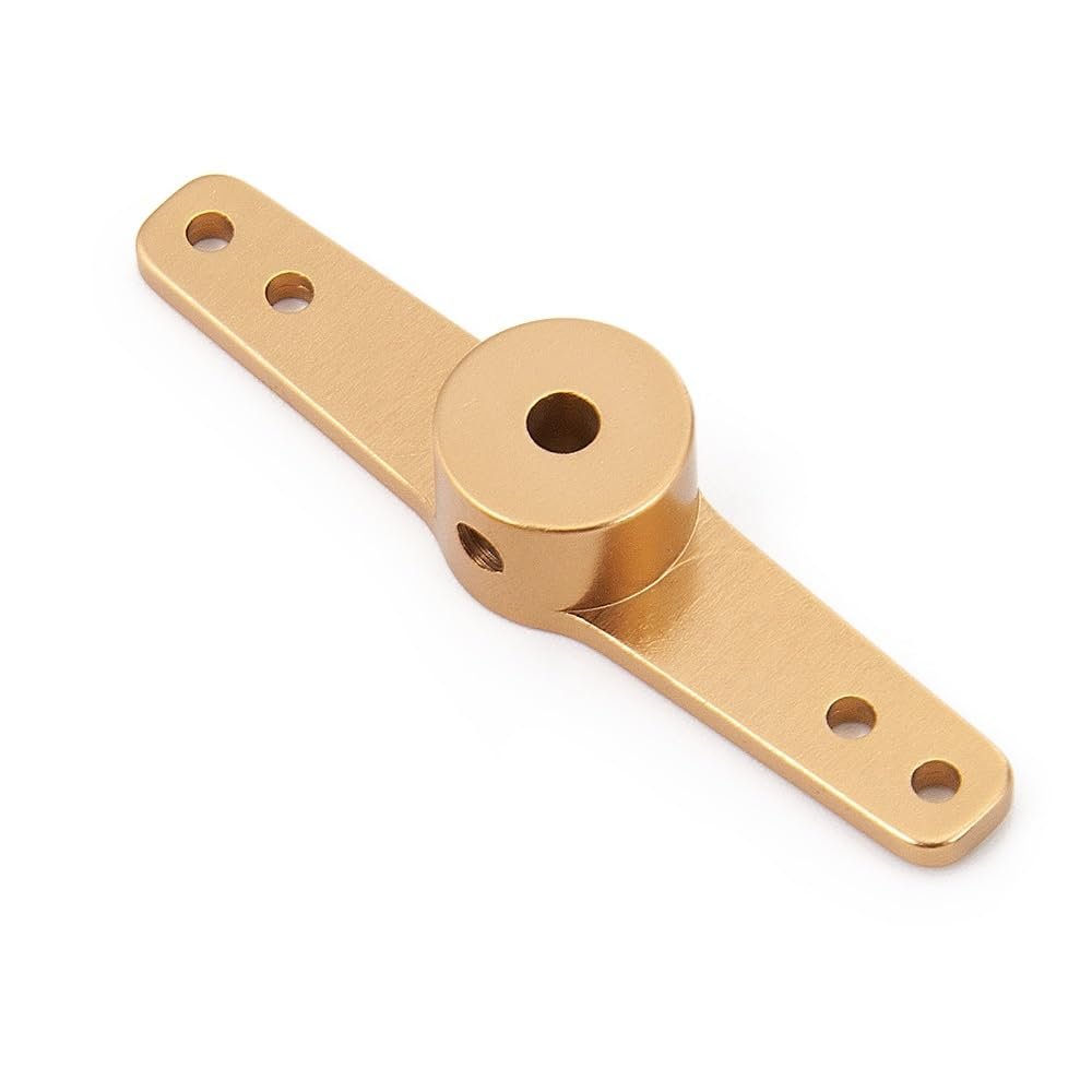 3.1/4.1/5.1mm Aluminum Single/Dual Steering Servo Roker Arm Horn Rudder for RC Car Boat Model Tools Parts Accessories(Dual Arm 3.1mm)