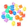 BESTonZON 72pcs Polyhedral Dice Set Sided Transparent Acrylic Dice for Board Games Classroom Math and Parties Collection Each view 1