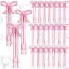 JellyArch 24 Pcs Pink Bow Party Favors Mini Bubble Wands for Kids with Detachable Topper Retro Rodeo Classroom Prizes for Bachelorette Birthday Gift Goody Bag Stuffer Party Supplies view 1