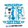 for Wltoys 144001 144002 144010 1/14 Metal Kits for Swing Arm Link Rod Steering Block RC Car Accessories Upgrade Parts RC Car Parts(Blue) view 1