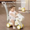 Deer COCO 4 in 1 Rocking Horse for Toddlers 1-3 Years | Convertible Baby Push Walker, Balance Board & Ride-On Toy | Durable Plastic Indoor/Outdoor Gift for 1 Year Old Boy Girl(Grey) view 4