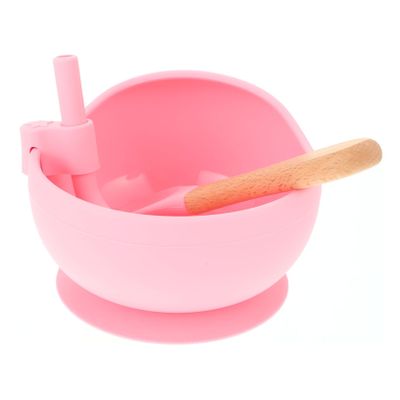 ERINGOGO 1Set Training Silicone Suction Bowl Food Grade Weaning Dinnerware for Easy Feeding Mess Mealtime for LED Weaning Supplementary Food
