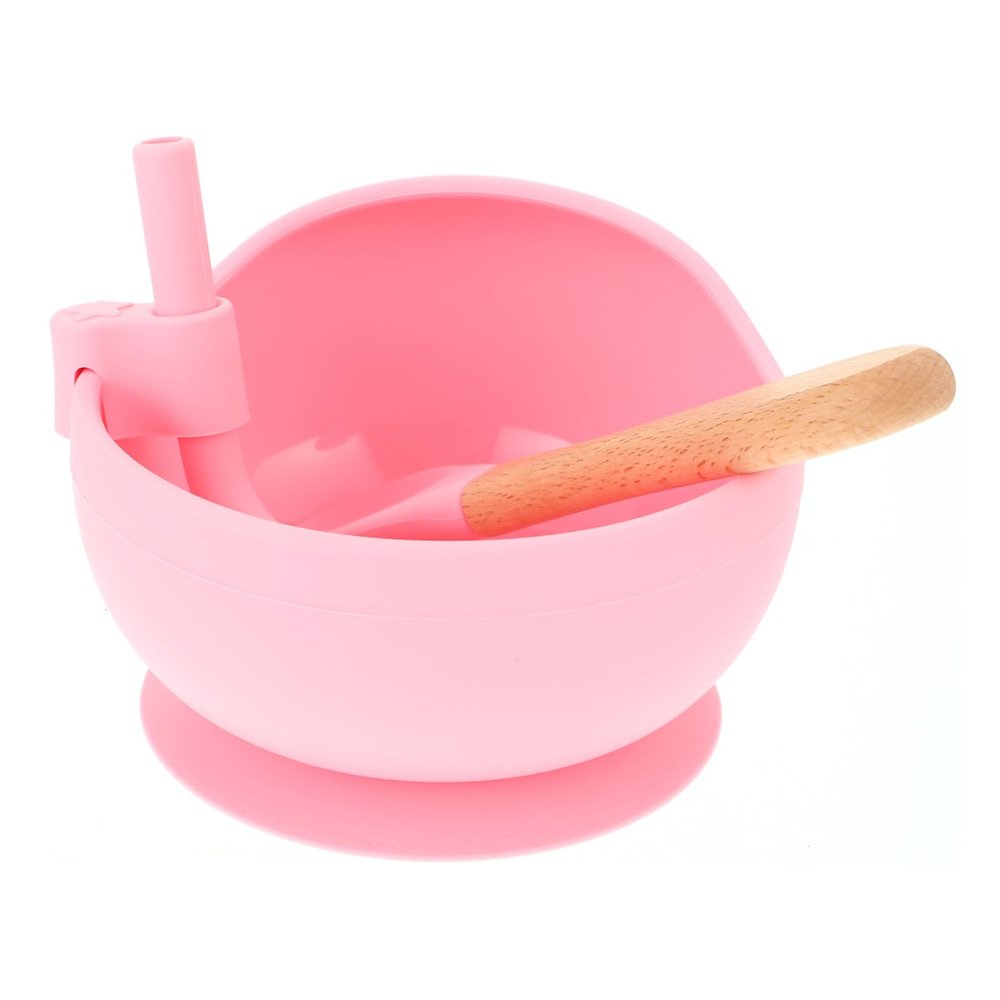 ERINGOGO 1Set Training Silicone Suction Bowl Food Grade Weaning Dinnerware for Easy Feeding Mess Mealtime for LED Weaning Supplementary Food