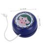 Toddmomy Wooden Yoyo for Kids Chinese Soldier Design Safe Light-up Yo-yo Beginner Toy Hand-Eye Coordination Game 1pc view 2