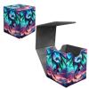 GYSYSQSH Card Deck Box for MTG Commander A Dragon Design Fits 100+ Sleeved Cards PU Leather Trading Card Case with Magnetic Closure Waterproof Storage Box for Magic TCG CCG Cards view 1