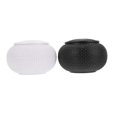 JOINPAYA 2pcs Go Chess Piece Storage Box Plastic Canisters for Chess and Go Game Lightweight and Compact Design for Easy Travel and Organization