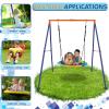 40Saucer Swing with Stand for Frame,Outdoor Heavy Duty Swing Set Up to 500 Pounds with Heavy Duty Metal,Outdoor Kids Play Equipment view 3