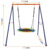 40Saucer Swing with Stand for Frame,Outdoor Heavy Duty Swing Set Up to 500 Pounds with Heavy Duty Metal,Outdoor Kids Play Equipment view 4
