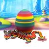 3D Printed Dragon, 12" Articulated Cherry Blossom with Egg, Rainbow Fidget ADHD Autism Toy, Home Office Decor Executive Desk Toy - D097 view 4