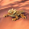 Articulated Horned Lizard | Home Dcor and Office Desk Toys | Autism, ADHD, Sensory | 3D Printed Gift view 2