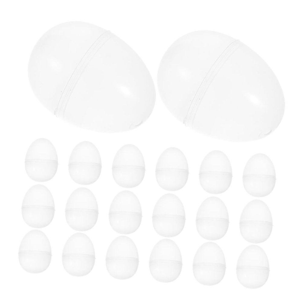 Alipis 25pcs Fillable Easter Eggs Creative Reusable Plastic Egg Decorations for Boys and Girls for Easter Hunts and Classroom Activities