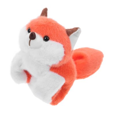 Alipis Fox Plush Wristband Bracelet Fox Stuffed Animal Plush Stuffed Fox Plush Novelty Plush for Parties Fox Stuffed Animals Fox Stuffed Animal Fox Cotton Orange