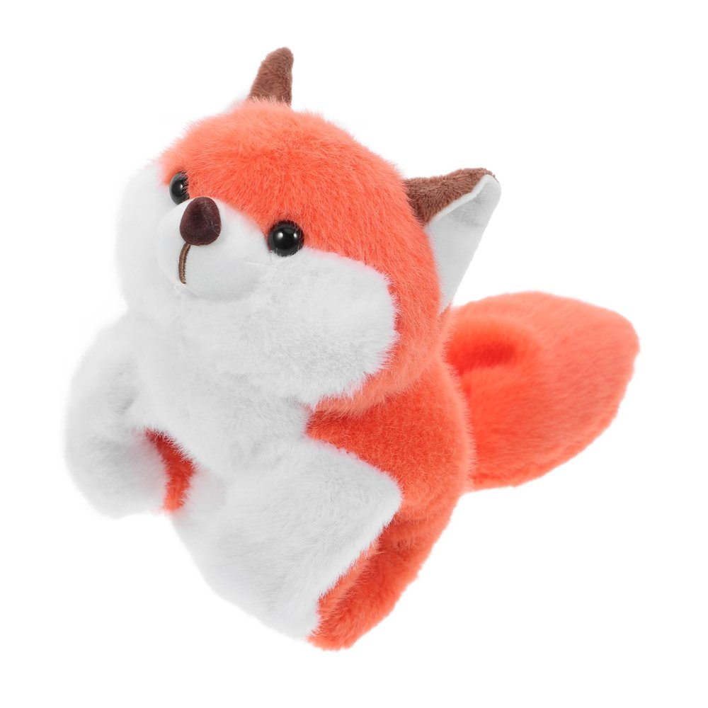 Alipis Fox Plush Wristband Bracelet Fox Stuffed Animal Plush Stuffed Fox Plush Novelty Plush for Parties Fox Stuffed Animals Fox Stuffed Animal Fox Cotton Orange