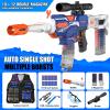 Automatic Toy Gun with Tactical Vest Set, 150 Darts, Scope,Detachable Stock & Dual Fire Modes | Rechargeable Electric Toy Gun for Kids Ages 8-12, Birthday & Xmas Gifts view 3