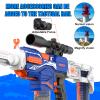 Automatic Toy Gun with Tactical Vest Set, 150 Darts, Scope,Detachable Stock & Dual Fire Modes | Rechargeable Electric Toy Gun for Kids Ages 8-12, Birthday & Xmas Gifts view 4