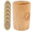 Garneck Bamboo Tube Hexagram Fortune Telling Chinese Feng Shui Decor Divination Game Supplies view 1