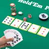 Aoriher Craps Tabletop Game Set 36" x 72" Tabletop Casino Felt Layout for Texas Holdem with 2 Dice and On/Off Button for Home Game Casino Poker Nights Fundraisers Gatherings view 4