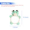DUSCOKE Rear Facing Baby Car Mirror, Plush Cute Wide View Vehicle Backseat Viewer, Shake-proof Baby in Sight Carseat Mirrors, Cartoon Animal Shatterproof Safety Observation Rearview Mirror (Deer) view 2