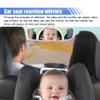 DUSCOKE Rear Facing Baby Car Mirror, Plush Cute Wide View Vehicle Backseat Viewer, Shake-proof Baby in Sight Carseat Mirrors, Cartoon Animal Shatterproof Safety Observation Rearview Mirror (Deer) view 3