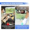 DUSCOKE Rear Facing Baby Car Mirror, Plush Cute Wide View Vehicle Backseat Viewer, Shake-proof Baby in Sight Carseat Mirrors, Cartoon Animal Shatterproof Safety Observation Rearview Mirror (Deer) view 4