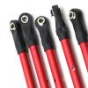 Compatible with Traxxas for Hoss for Slash for Rustler 4WD RC Car Upgrade Parts Adjustable Front Rear Pull Rod Link Tie Rod Steering Rod RC Tie Link Rods(Red) view 2