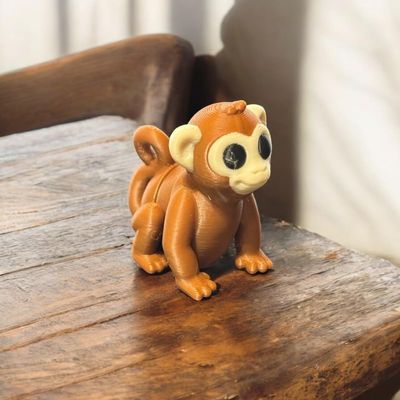 Articulated Monkey (b) | Home Dcor and Office Desk Toys | Autism, ADHD, Sensory | 3D Printed Gift