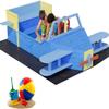 Airplane Wooden Sandbox - Imaginative Sky Voyage Adventure,Innovative Drainage System with Liner,Kids Sandpit for Ages 3-8 for Beach, Patio, Backyard view 1