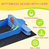 Airplane Wooden Sandbox - Imaginative Sky Voyage Adventure,Innovative Drainage System with Liner,Kids Sandpit for Ages 3-8 for Beach, Patio, Backyard view 3