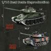 1/16 RC Tank, Heng Long Soviet Union T-34 Army Toy with Smoke, Sound, Light, 2.4G Remote Control Tank That Shoots with Upgraded Metal Track, Idler and Sprocket Wheel, Steel Gearbox, Two Batteries view 2