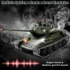 1/16 RC Tank, Heng Long Soviet Union T-34 Army Toy with Smoke, Sound, Light, 2.4G Remote Control Tank That Shoots with Upgraded Metal Track, Idler and Sprocket Wheel, Steel Gearbox, Two Batteries view 3