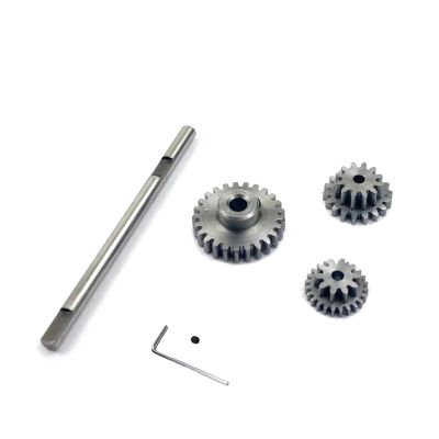 RC Car Upgrade Parts for WPL D12 1/10 Upgrade Parts Accessories RC Car Metal Transmission Gear with D-Axis Transmission Steel Gear Set