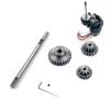 RC Car Upgrade Parts for WPL D12 1/10 Upgrade Parts Accessories RC Car Metal Transmission Gear with D-Axis Transmission Steel Gear Set view 2