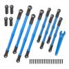 Compatible with Trxs for Summit for Revo E-2.0 1/10 RC Car Upgrade Parts Accessories Metal Push Rod Toe Links Turnbuckle 5319X 5338R RC Tie Link Rods(Red) view 3