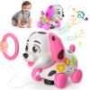 3-in-1 Musical Puppy Toys for 1 Year Old Girl Gift, Educational Baby Toy 6-12-18 Month, 1st Birthday Gift for 1 Year Old Girl Boy, First Bilingual Present for 7 8 9 10 Month Infant (Pink) view 1
