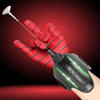 Spider Web Shooter with LED Light - 3.0 Spider Web Launcher Toy, Cool Gadget Web Blaster for Superhero Role Play