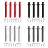 RC Car Upgrade Parts for Axial for SCX10 1/10 RC Crawler Vehicle Parts Accessories 4 Pcs Aluminum Body Post Mounting Car Shell with R Clamp Fixing Post(Titanium) view 2