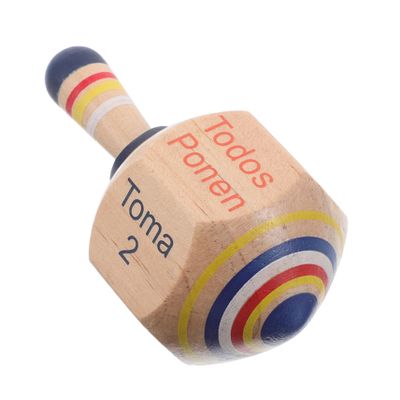 Toddmomy Mexican Wood Gyro Toys Craft Spinning Tops DIY Wooden Gyro Tops Toy for Boys and Girls Activities