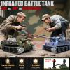 1/16 RC Tank, Heng Long German Jagdpanther Army Toy with Smoke, Sound, Light, 2.4G Remote Control Tank That Shoots with Upgraded Metal Tracks, Idler and Sprocket Wheel, Steel Gearbox, Two Batteries view 4