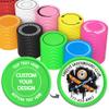 200-1000 Custom Plastic Poker Chips, Full Color Double-Sided Printed Drink Tokens, Customize Images/Logo/Text - 9 Vibrant Colors with Storage Case, Custom Tokens for Bar, Party, Events (Green) view 1